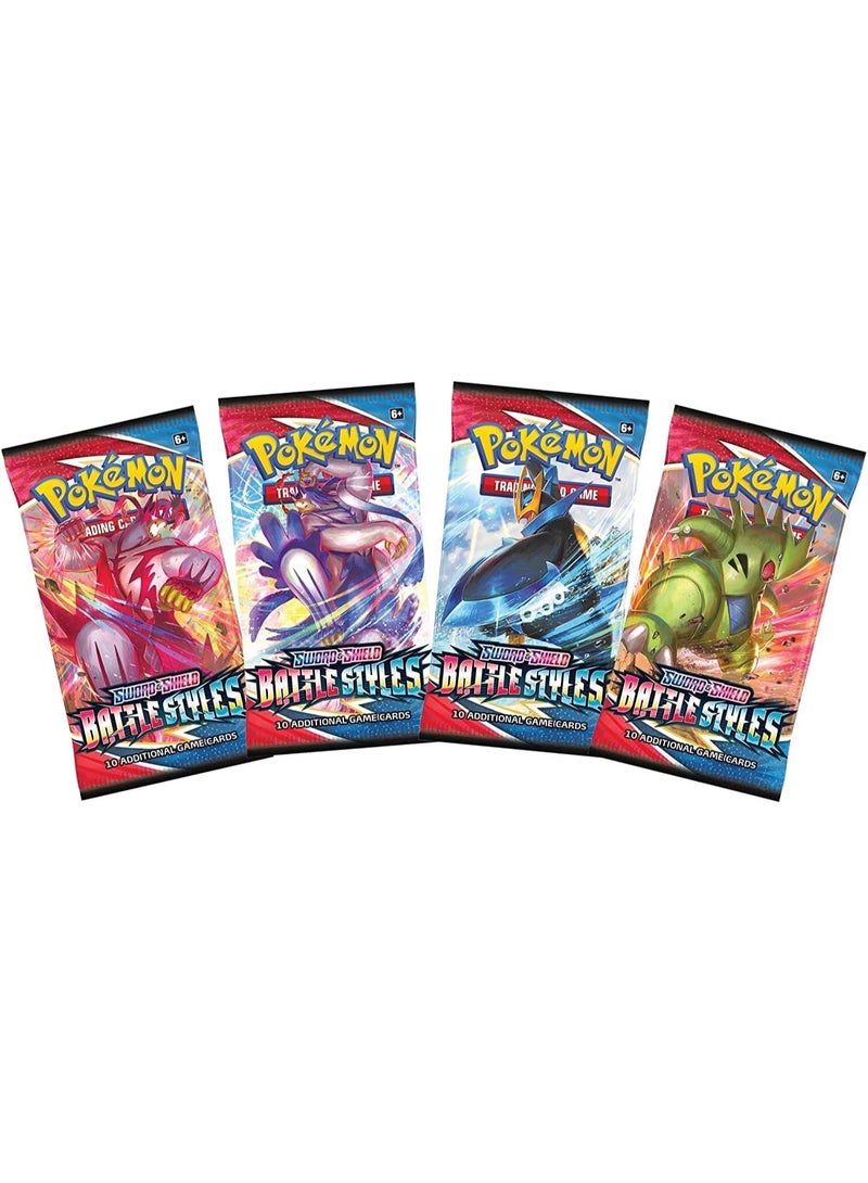 Pokemon Pokémon TCG Sword & Shield—Battle Styles Sleeved Booster Pack, 10 Trading Cards, Random Assorted Pack Artwork, Collectible Card Game Expansion - Image 1
