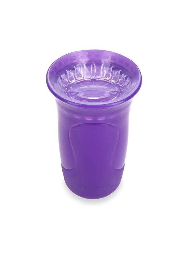 Nuby - 3Piece Nospill Smart Edge 360 Cup With Touch Flo Easy Clean Silicone Rim 10 Oz Girl (Color May Vary) - Image 1