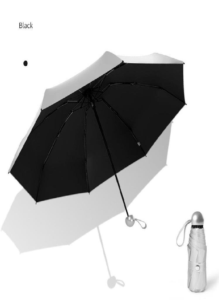 Eckek - 8 Ribs Pocket Mini Umbrella Anti UV Paraguas Sun Rain Windproof Light Folding Portable Umbrellas - Image 1