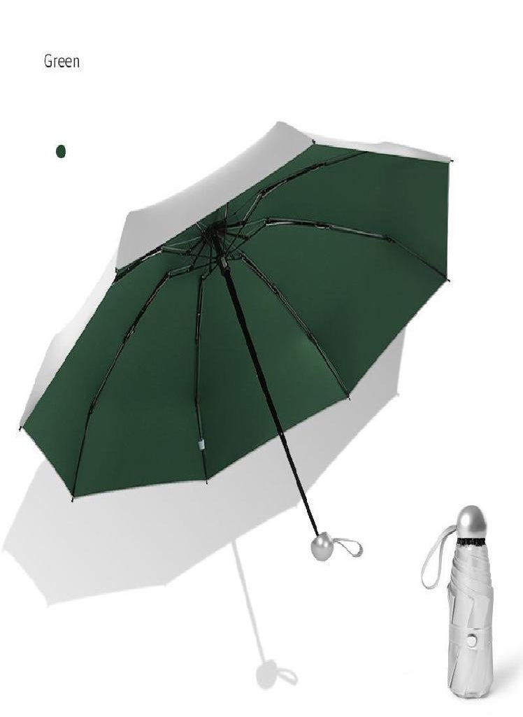 Eckek - 8 Ribs Pocket Mini Umbrella Anti UV Paraguas Sun Rain Windproof Light Folding Portable Umbrellas - Image 1