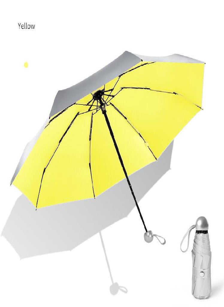 Eckek - 8 Ribs Pocket Mini Umbrella Anti UV Paraguas Sun Rain Windproof Light Folding Portable Umbrellas - Image 1