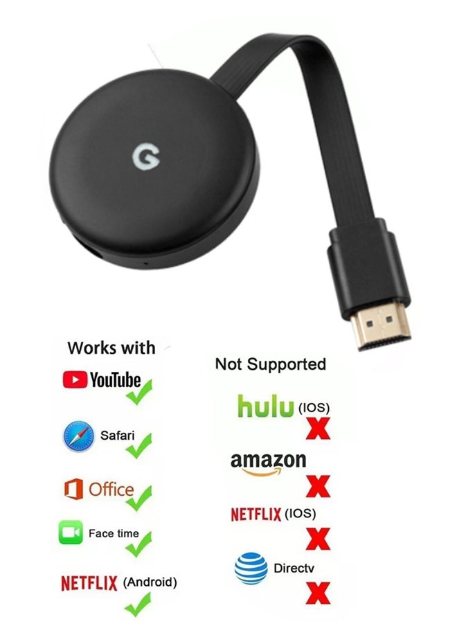 Chromecast HD Android third-generation streaming device, 5G Wi-Fi, 4K clear picture quality, compatible with TV, YouTube, and other streaming media