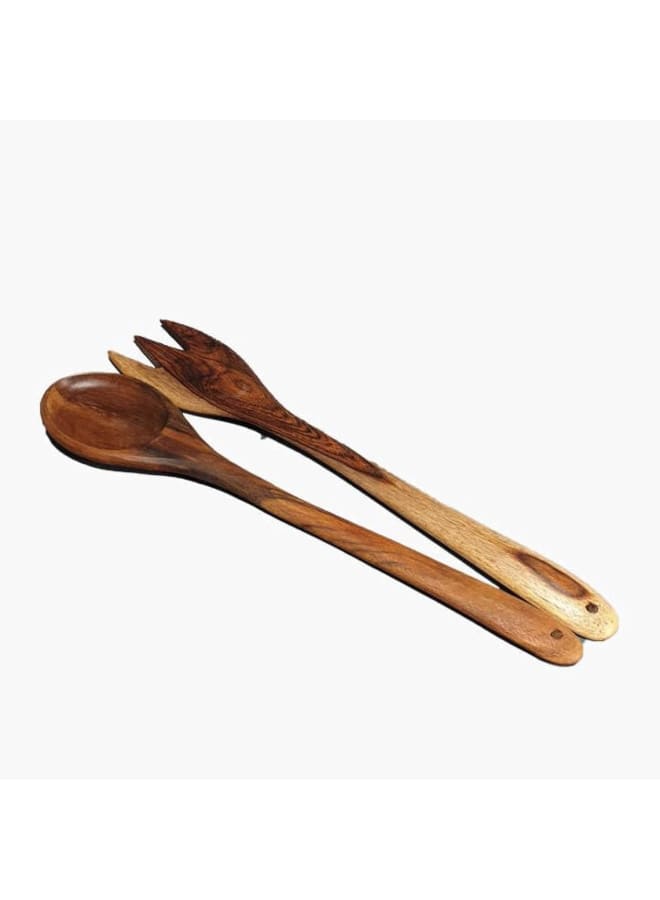 Wooden Cutlery Set 2-Pieces, Brown