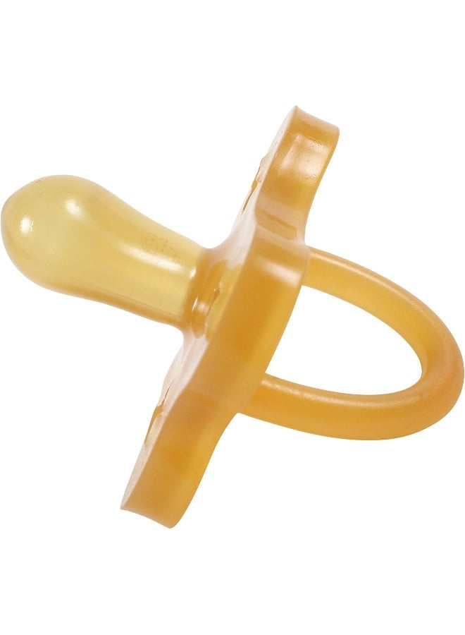 Sweetie Rubber Pacifier Star Shape Rubber Natural Rubber with Symmetrical Nipple 1 Count (6-12 Medium) - Image 4