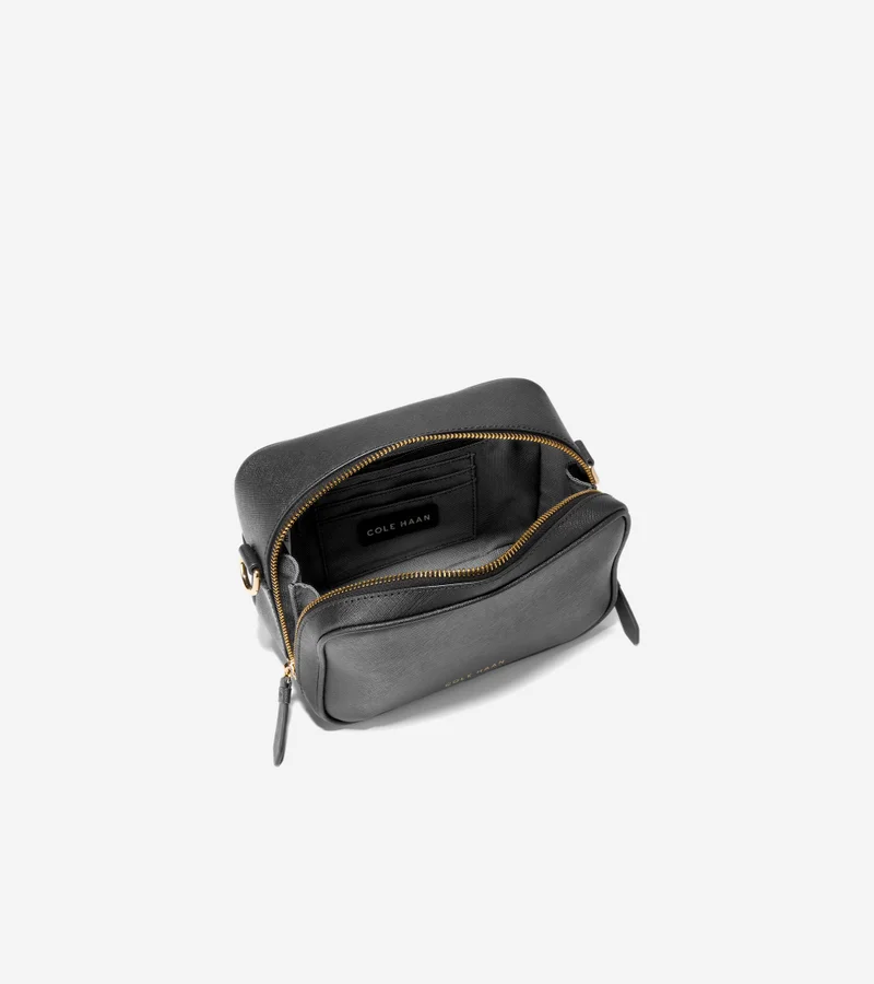 COLE HAAN Women's Go Anywhere Leather Camera Bag