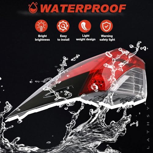 Lathsy Tail Light Outer Compatible With 2019-2023 Toyota RAV4 Right Passenger Side Taillight W/O bulb Replace TO2805148 81550-0R090 - Image 5
