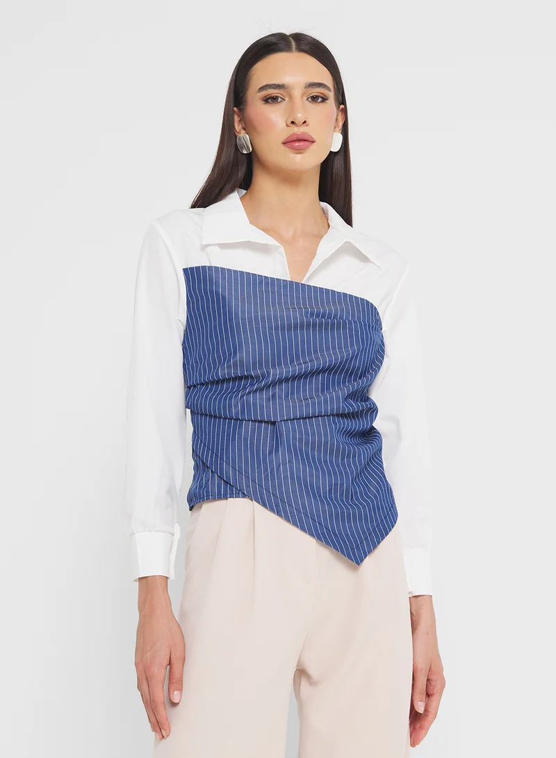 ELLA Shirt With Mock Corset