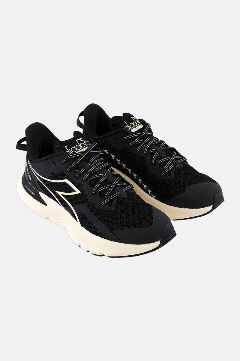 DIADORA Kids Girl Mythos Blushield Volo 3 Glam Lace Up Shoes, Black - Image 1