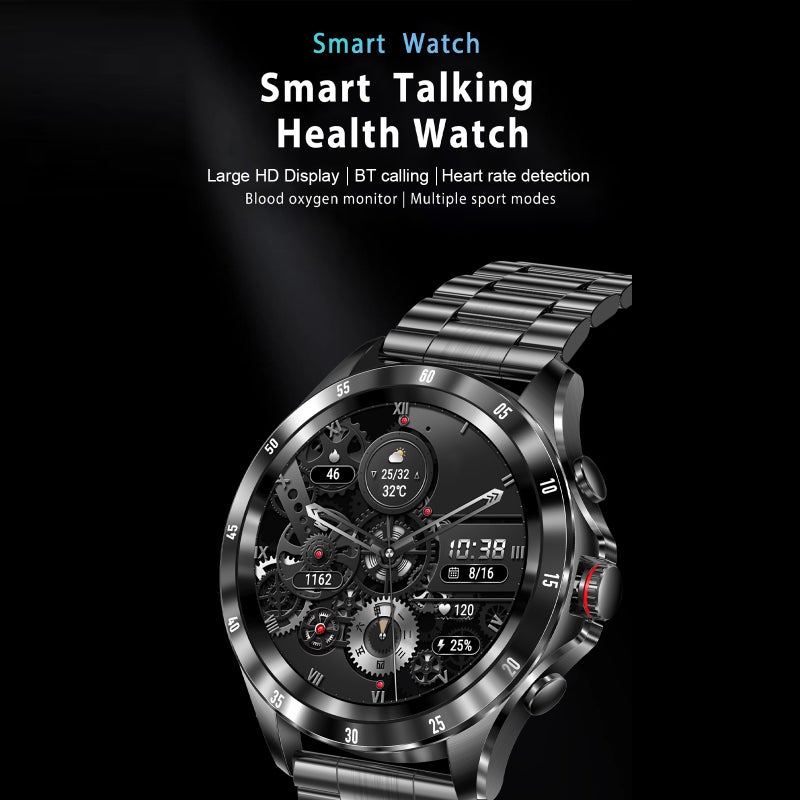MAX7 Smart Sports Watch 1.32 Inch 360*360 FullTouch Screen  Fitness Tracker IP68 Waterproof BT Calling Temperature/Sleep/Heart Rate/Blood Pressure Monitor Multiple Sports Mode - Image 2