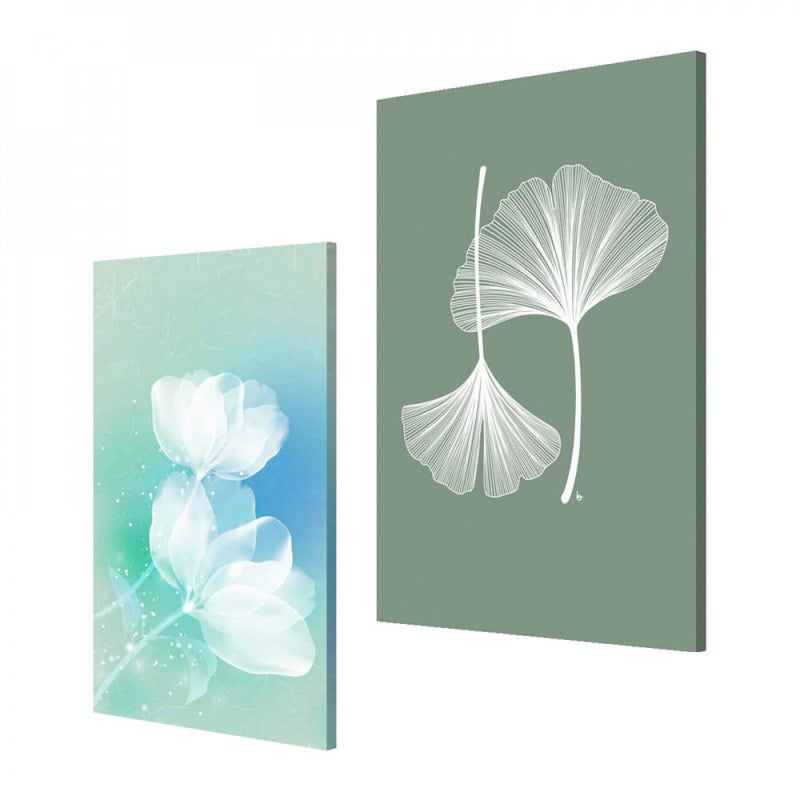 Marktna A double canvas painting with a modern design, total size 100 x 70 cm - Image 2