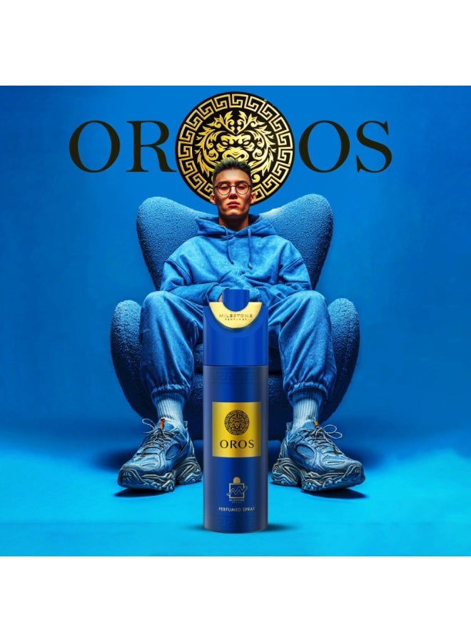 Milestone Oros Pour Homme Body Spray 200ml - Image 2
