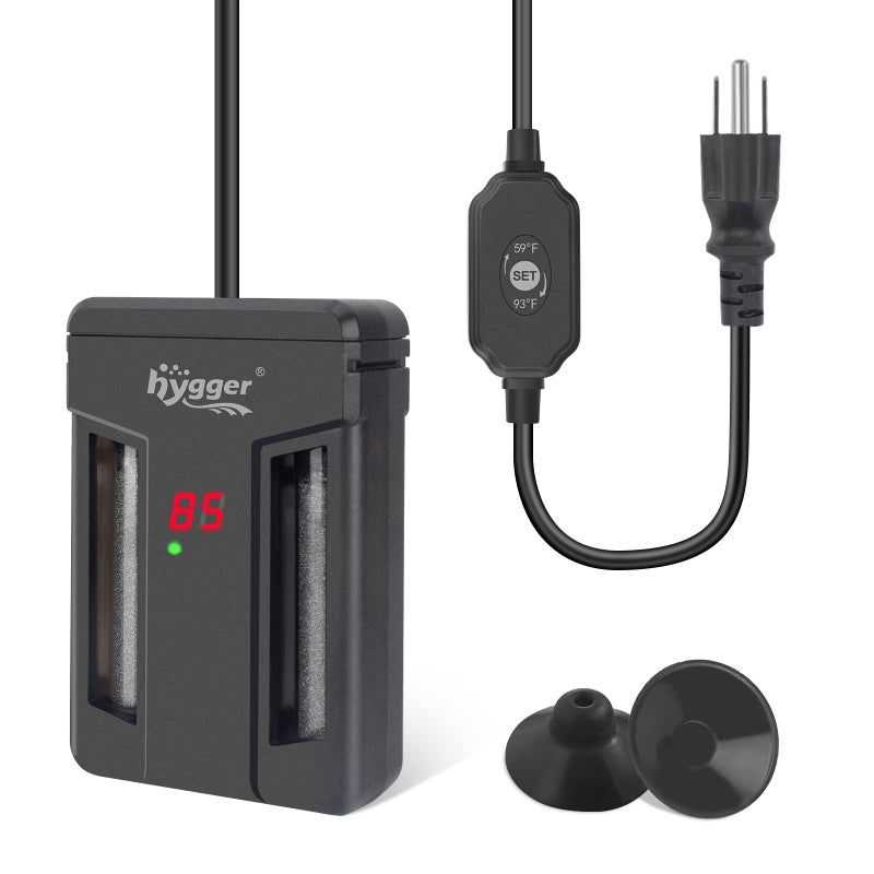 hygger Aquarium Heater,75W/150W/300W Submersible Fish Tank Water Heater Double Quartz Explosion-Proof with for Freshwater Saltwater Tank - Image 1