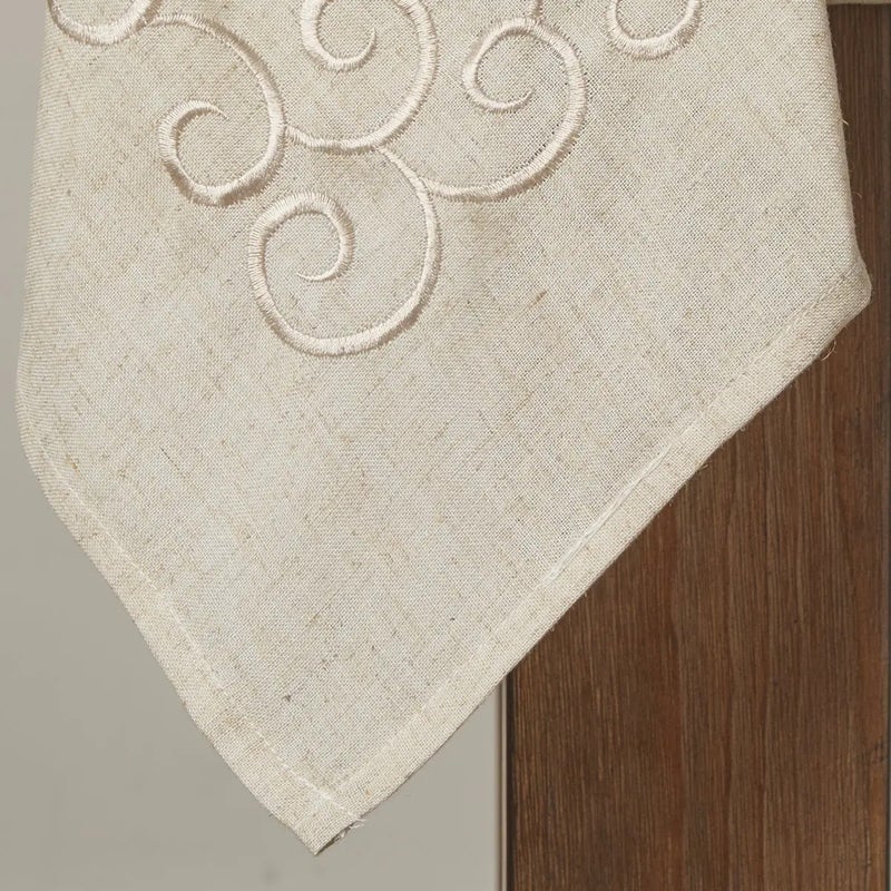 Y&D High Quality Rectangle Beautiful Eco-friendly Tablecloth Elegant Solid Tablecloths with Embroidery - Image 4
