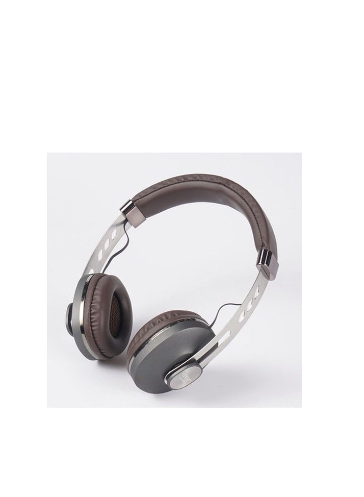 LELISU LS-220 Wireless Headphones - Big Bass - Hi-res Audio, 360 Degree Surround Stereo Sound, HD Microphone, Comfortable Wearing  - Brown  - Image 3