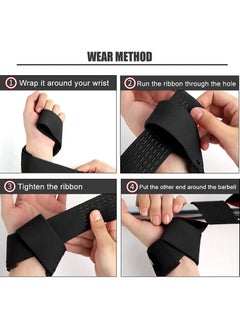 SKDK SKDK Cotton Hard Pull Wrist Lifting Straps Grips Band-Deadlift Straps with Neoprene Cushioned Wrist Padded and Anti-Skid Silicone - for Weightlifting, Bodybuilding, Xfit, Strength Training (Army Green)  - Image 3