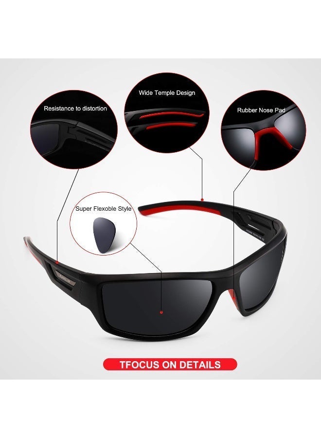 PUKCLAR Polarised Sports Sunglasses for Men Women Driving Sunglasses Cycling Running Fishing Goggles - Image 4