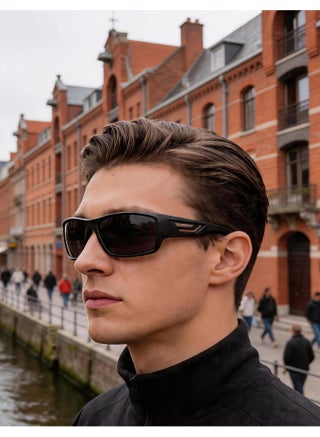PUKCLAR Polarised Sports Sunglasses for Men Women - Lightweight TR90 Frame, UV400 Protection, Spring Hinges for Driving Cycling Running - view 2