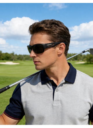 PUKCLAR Polarised Sports Sunglasses for Men Women - Lightweight TR90 Frame, UV400 Protection, Spring Hinges for Driving Cycling Running - view 3