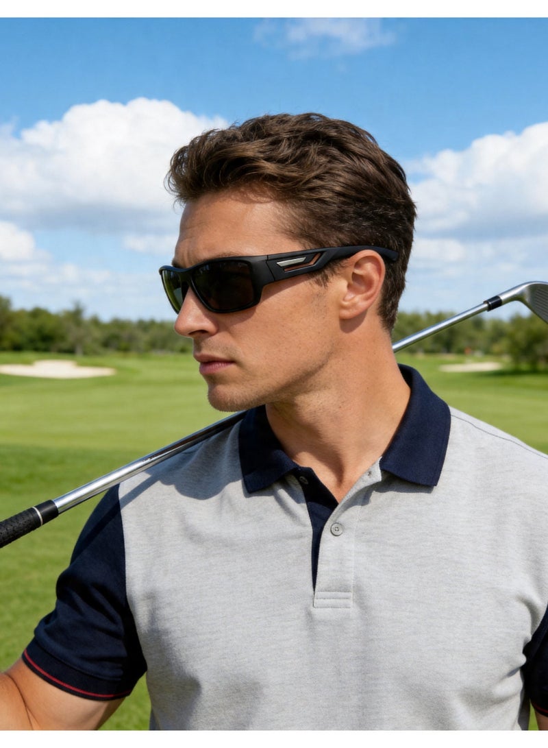 PUKCLAR Polarised Sports Sunglasses for Men Women - Lightweight TR90 Frame, UV400 Protection, Spring Hinges for Driving Cycling Running - Image 3