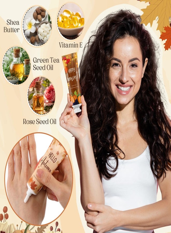 Leelosp 24 Sets Thanksgiving Fall Hand Cream Set Mini Pumpkin Hand Lotion with Tag and Organza Gift Bags Fall Gifts Set for Dry Cracked Hands Autumn Thanksgiving Baby Shower Party Favors - Image 4