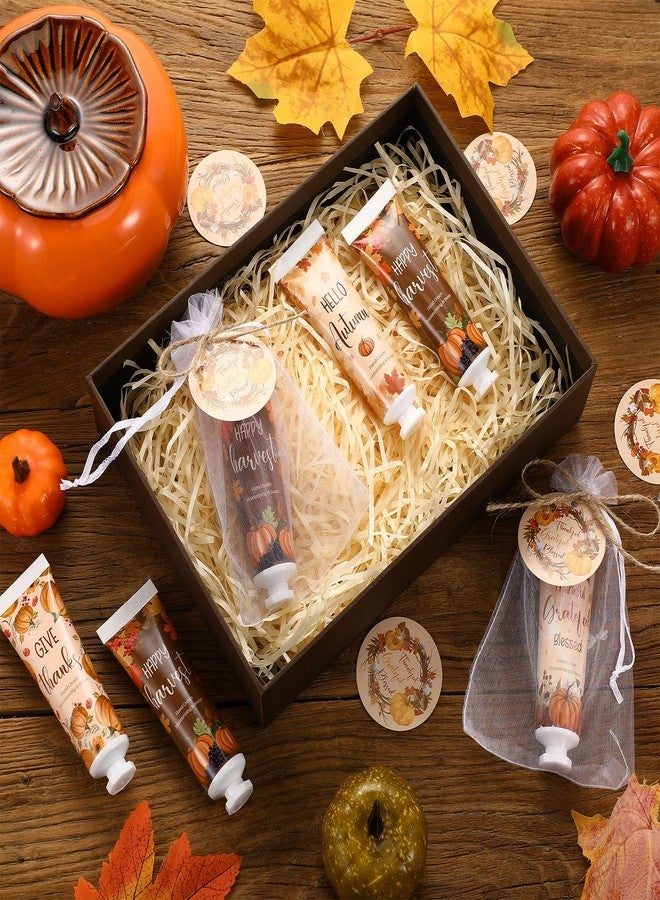 Leelosp 24 Sets Thanksgiving Fall Hand Cream Set Mini Pumpkin Hand Lotion with Tag and Organza Gift Bags Fall Gifts Set for Dry Cracked Hands Autumn Thanksgiving Baby Shower Party Favors - Image 5