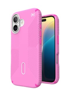 Speck Speck - Presidio2 Grip ClickLock Case with MagSafe for Apple iPhone 16 - True Pink  - Image 1