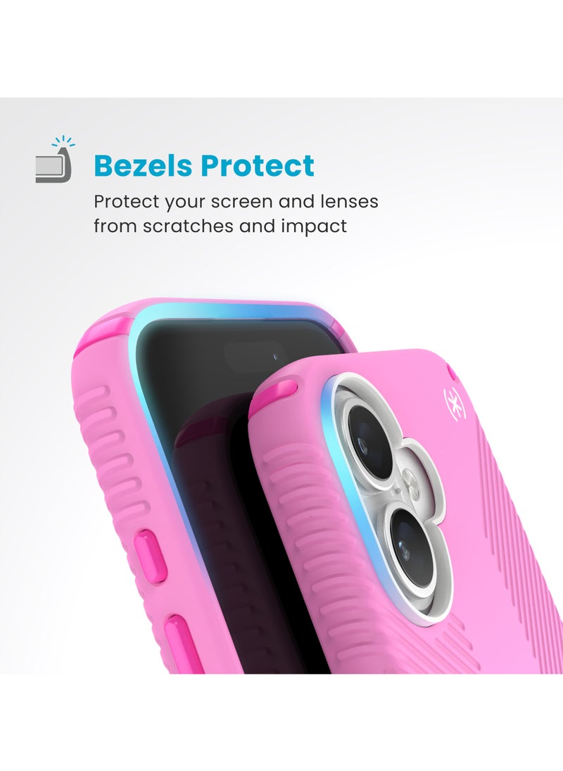 Speck - Speck - Presidio2 Grip ClickLock Case with MagSafe for Apple iPhone 16 - True Pink - Image 1