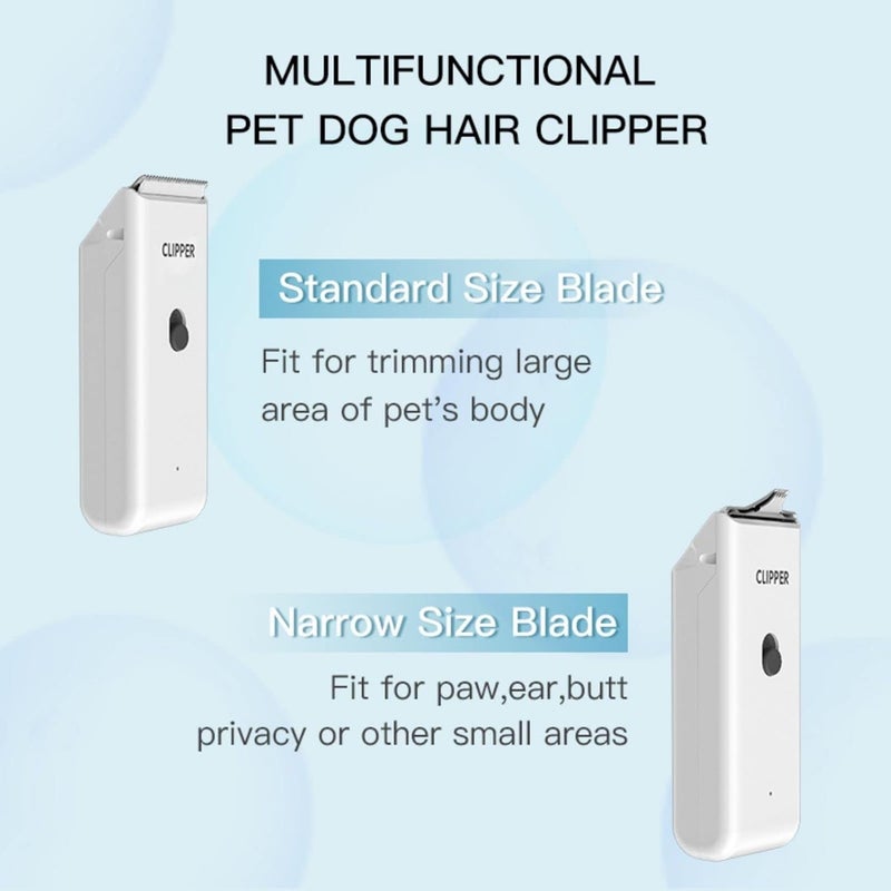 Grimgrow Dog Cat Home Hair Waterproof Clipper Portable Electric USB Rechargeable Pet Grooming Tools Low Noise Shaver Cordless Trimmer for Small and Large Pets - Image 2