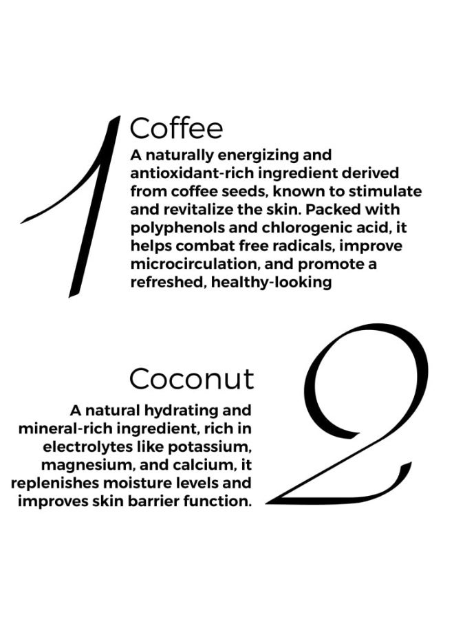 BRILLARE Coffee & Coconut Body Scrub Energized & Moisturised Skin - Image 2