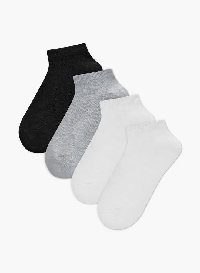 Splash FAV Set of 5 - Ribbed Ankle Length Socks with Antibacterial Protection