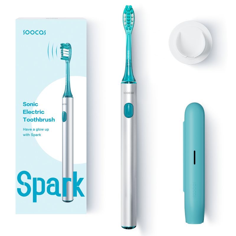 Soocas MT1 Sonic Electric Toothbrush, Smooth Portable, Ipx8 Waterproof, Oral Care for Adults and Kids, Silver - Image 2