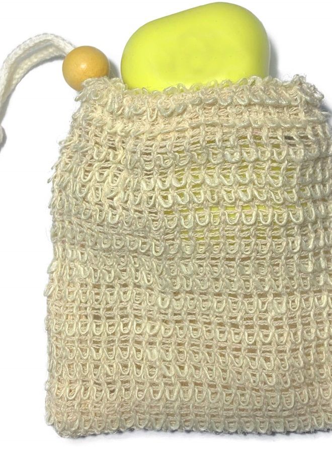 Mr.Cui'shop 6PACK Natural Exfoliating Sisal Soap Saver Bag Pouch Holder for Shower Bath, Pack of 6  - Image 2