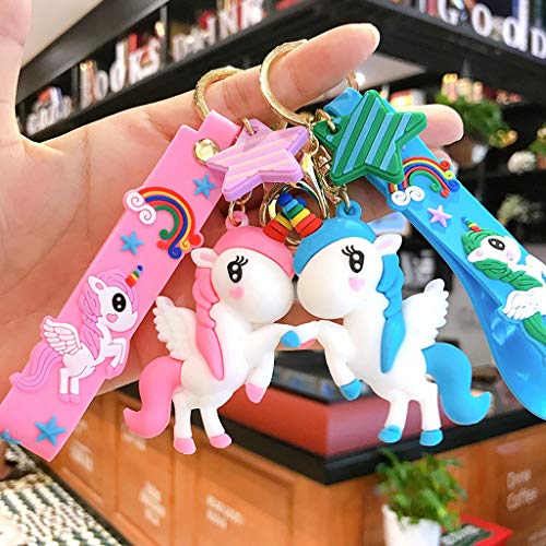 HAIQILIN Pink Unicorn Keychain backpack keychains for girls - Image 4