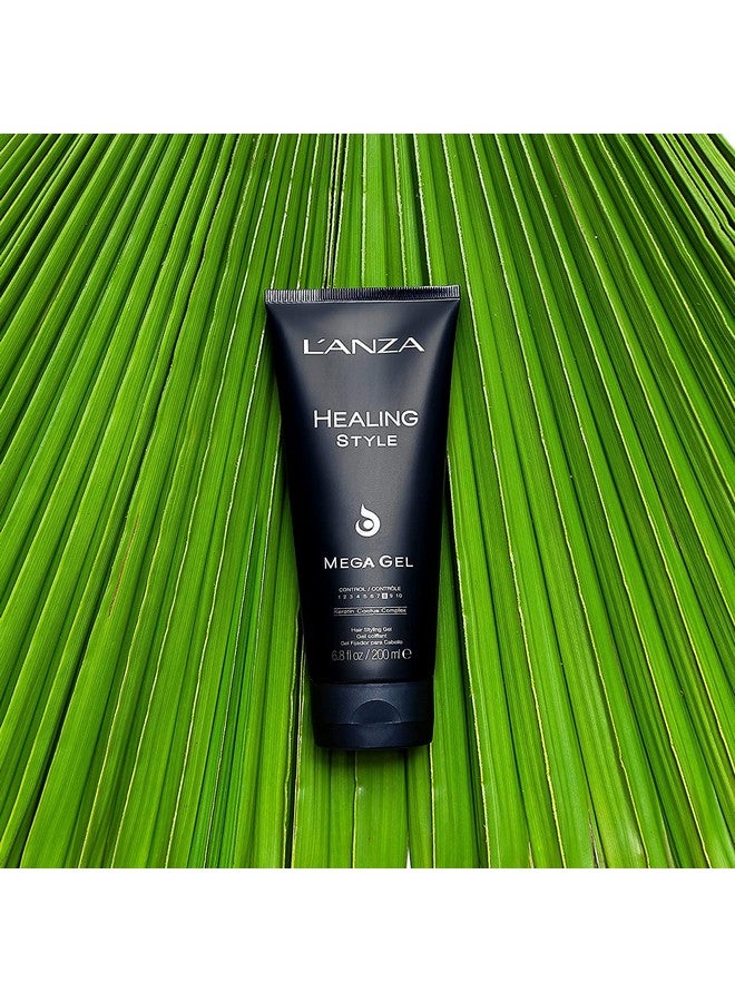 L'anza Healing Style Mega Gel With Strong Hold Effect Nourishes And Refreshes The Hair While Styling With Keratin Alcoholfree Formula And Uv Rays Protection To Prevent Damage (6.8 Fl Oz) - Image 4