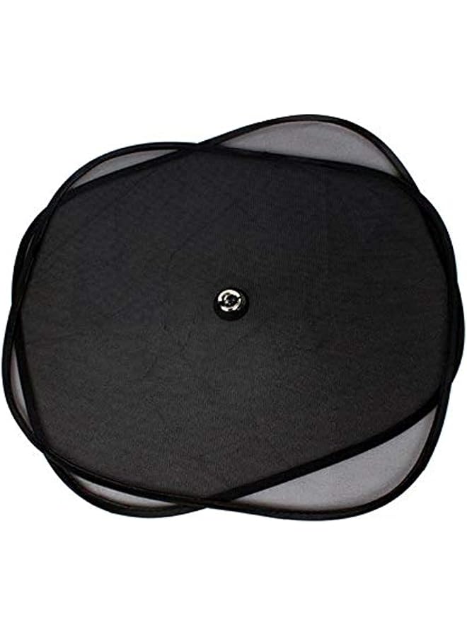 الكبريت مجموعة مظلات شمسية للسيارات، مظلات شمسية لنافذة السيارة، أكواب شفط زجاجية، ملحقات السيارات - أسود