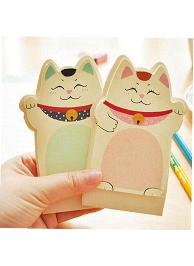silvercnc 6pcs Cute Lucky Cat Shaped Notes Students School Reward Gift Children Learning Stationery  - Image 4