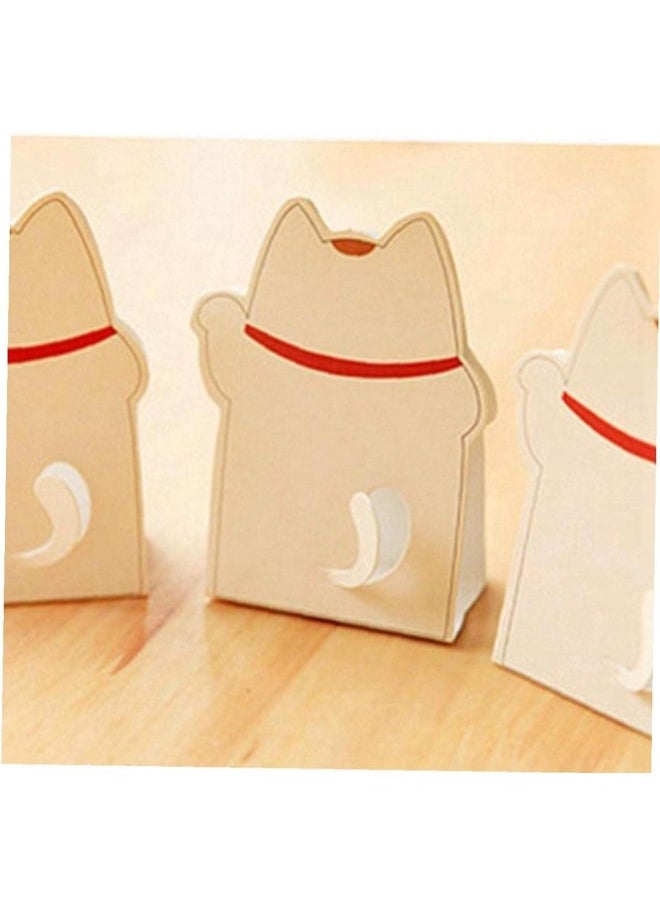 silvercnc 6pcs Cute Lucky Cat Shaped Notes Students School Reward Gift Children Learning Stationery  - Image 2