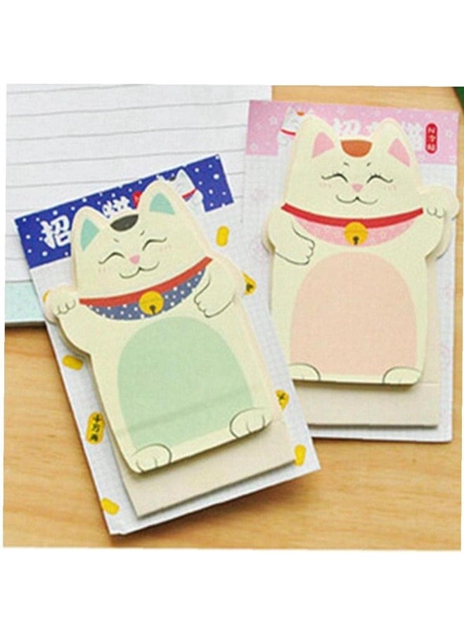 silvercnc 6pcs Cute Lucky Cat Shaped Notes Students School Reward Gift Children Learning Stationery  - Image 3