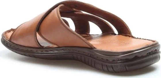 Fast Step Genuine Genuine Leather Men's Flat Slippers 952MA125