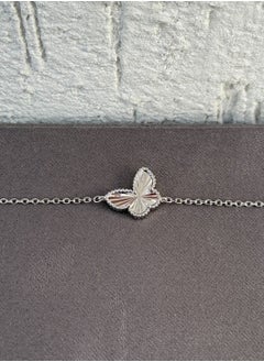 Butterfly Charm Bracelet - Adjustable - Sterling Silver 925-Plated Rhodium White Gold 18K - pzsku/ZBD6ECAA88DDD18AC44C8Z/45/_/1737136585/59a75176-94c8-4bdc-be9a-e6b210cd5f35