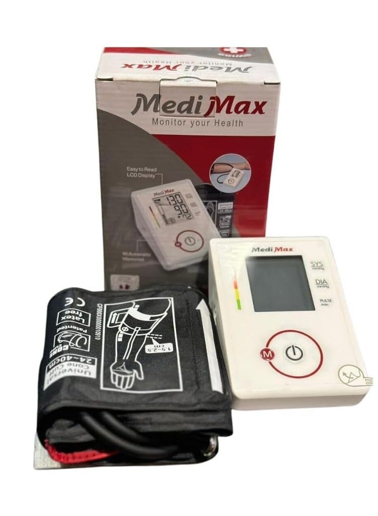 MEDI MAX CF155 Blood Pressure Monitor - Digital Blood Pressure Monitor with Adjustable Strap, Large Screen and Memory Function - Home Health Monitor for Accurate Readings - Image 2
