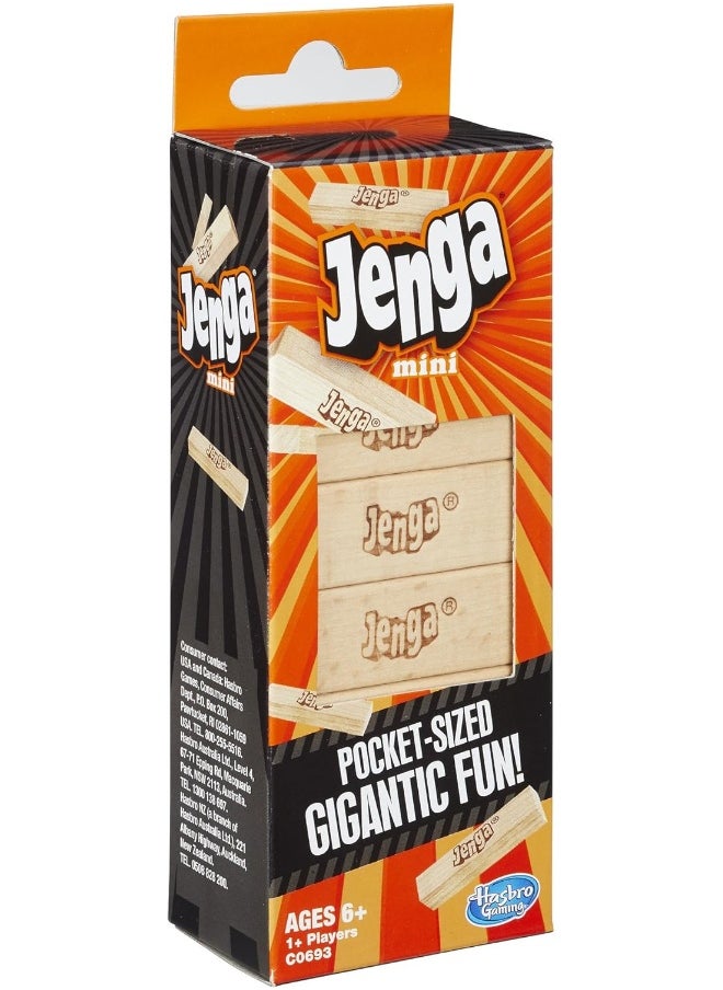 HASBRO - GAMING - Hasbro Jenga Mini Game, Brown/a - Image 1