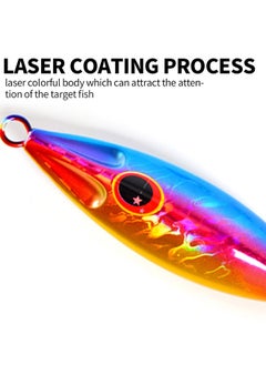 Beauenty Slow Flat Fall Jig, 100g Vertical Jigs Saltwater Artificial Bait Boat Fishing Lures Jigging Lures, for Tuna Kingfish Bass Salmon  - Image 5