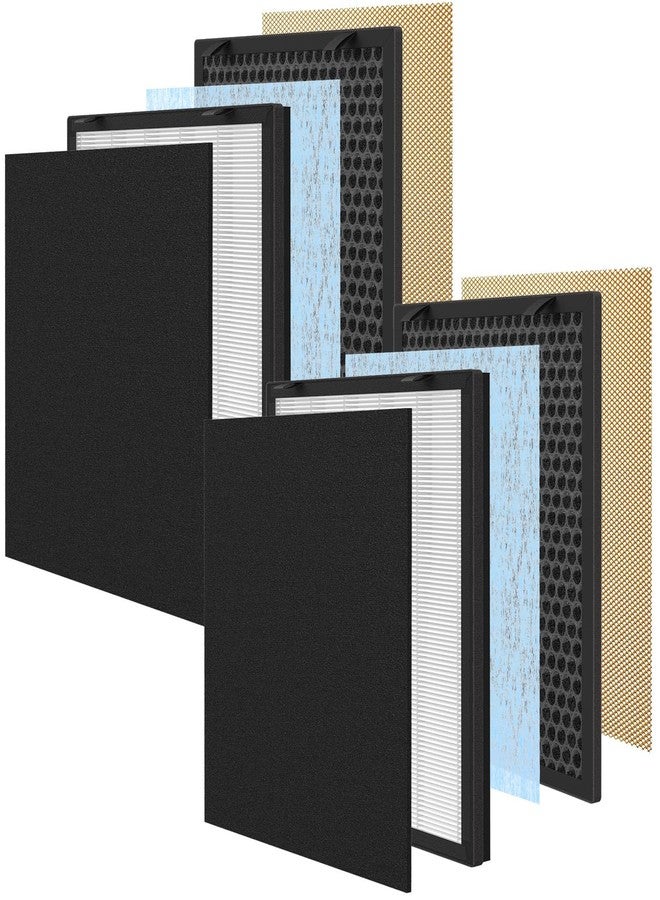 XBWW 2 Packs 718 630 Replacement Filter Compatible with Okaysou (OKSOU) Apollo 630 S630 / Apollo 718 Air Cleaner Purifier with 5 Stages Filtration of Premium Filterand Activated Carbon Filters - Image 1