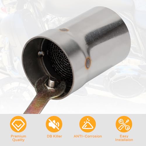 VG MOTO Universal Motorcycle DB killer 51mm 2" Exhaust Muffler Baffle Removable for Silencer Pipe Noise Sound Eliminator (Style C) - Image 2