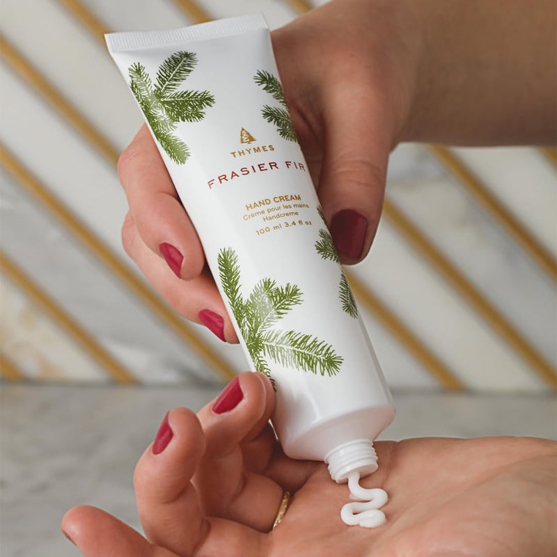 Thymes Frasier Fir Hand Cream - Hand Moisturizer for Dry Skin (3 fl oz) - Image 2