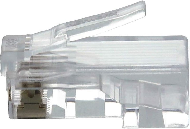 موصل ® Cat6 RJ45 النموذجي مزود بأشرطة تحمل (Load Bars) - عبوة تحتوي على 100 قطعة - Image 2
