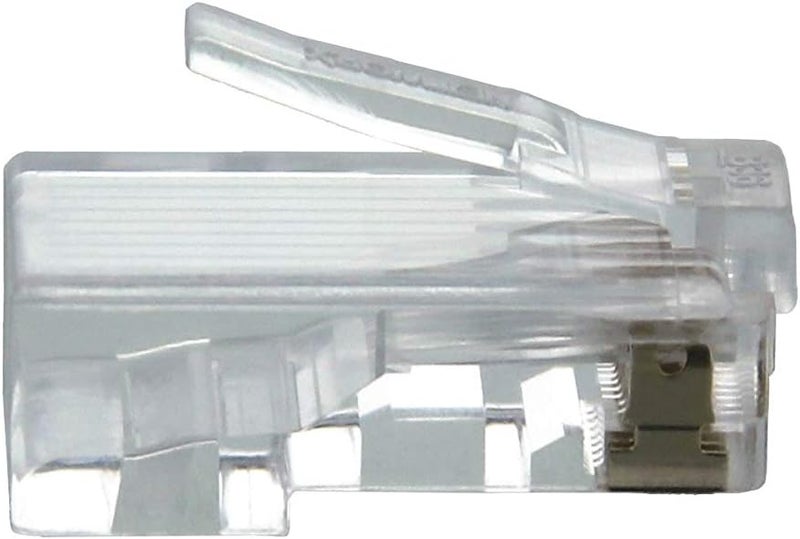 موصل ® Cat6 RJ45 النموذجي مزود بأشرطة تحمل (Load Bars) - عبوة تحتوي على 100 قطعة - Image 5