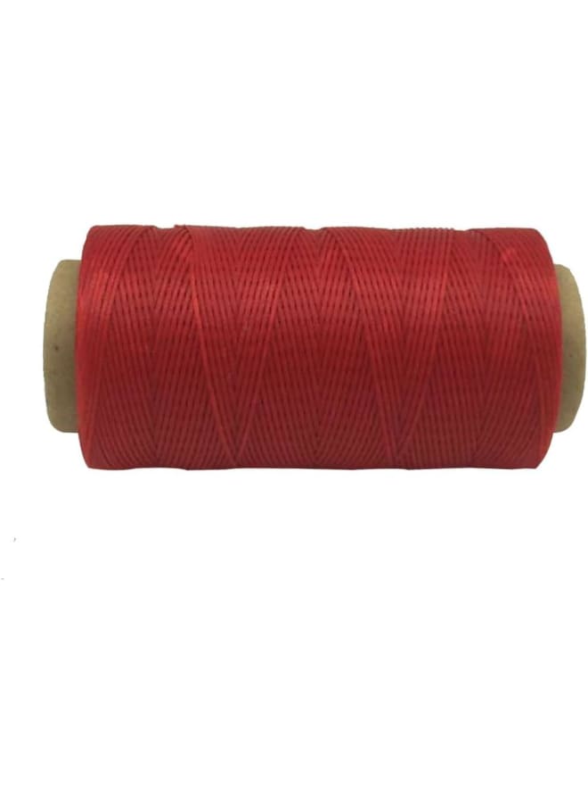 260 Meter 1mm Leather Waxed Wax Thread Cord Netting Yarn for Chisel Shoes (Red)  - Image 2