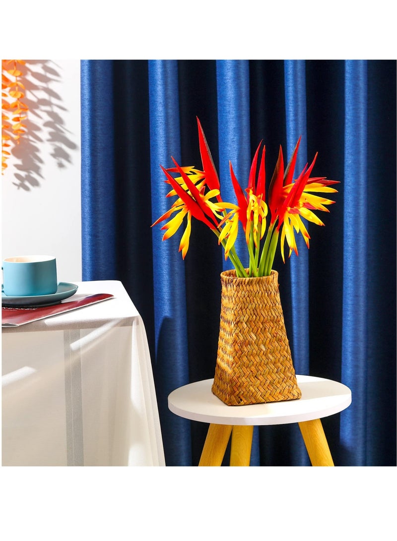 10-Pack UV Resistant Bird of Paradise Artificial Flowers - 22 Inch Tropical Faux Plants for Home, Garden, Office, and Wedding Decor - Vibrant Yellow Color, No Fade, Perfect for Year-Round Use
